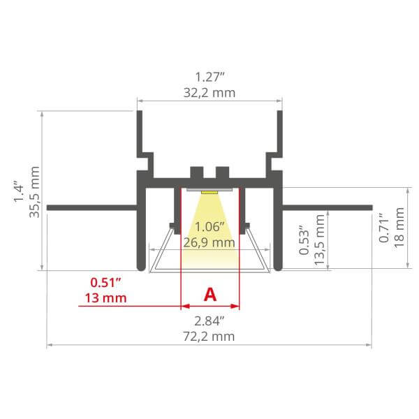 LED ALU-Profil FOLED